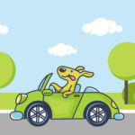Animal Happy Drive Coloring