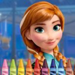 Anna Frozen Coloring