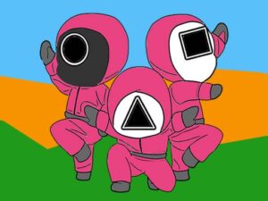 coloring book squid game