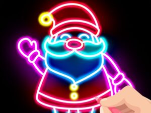 draw glow christmas