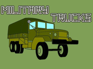 military trucks coloring