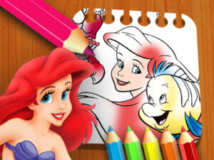 the little mermaid coloring book