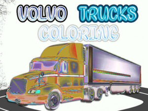 volvo trucks coloring